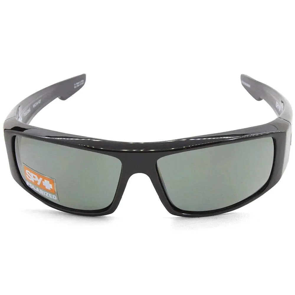 NWT Spy LOGAN- Black/Happy Gray Green 61mm New Sunglasses